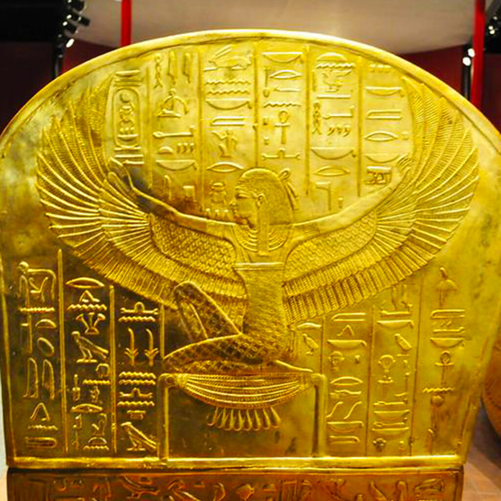A golden Isis, goddess of medicine, as seen at GEM